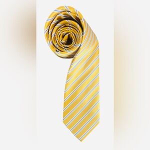 Classic Yellow Striped Men's Tie